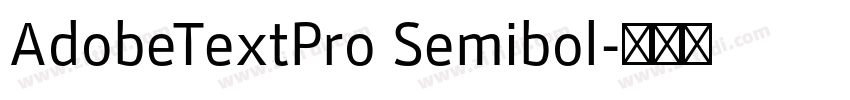 AdobeTextPro Semibol字体转换